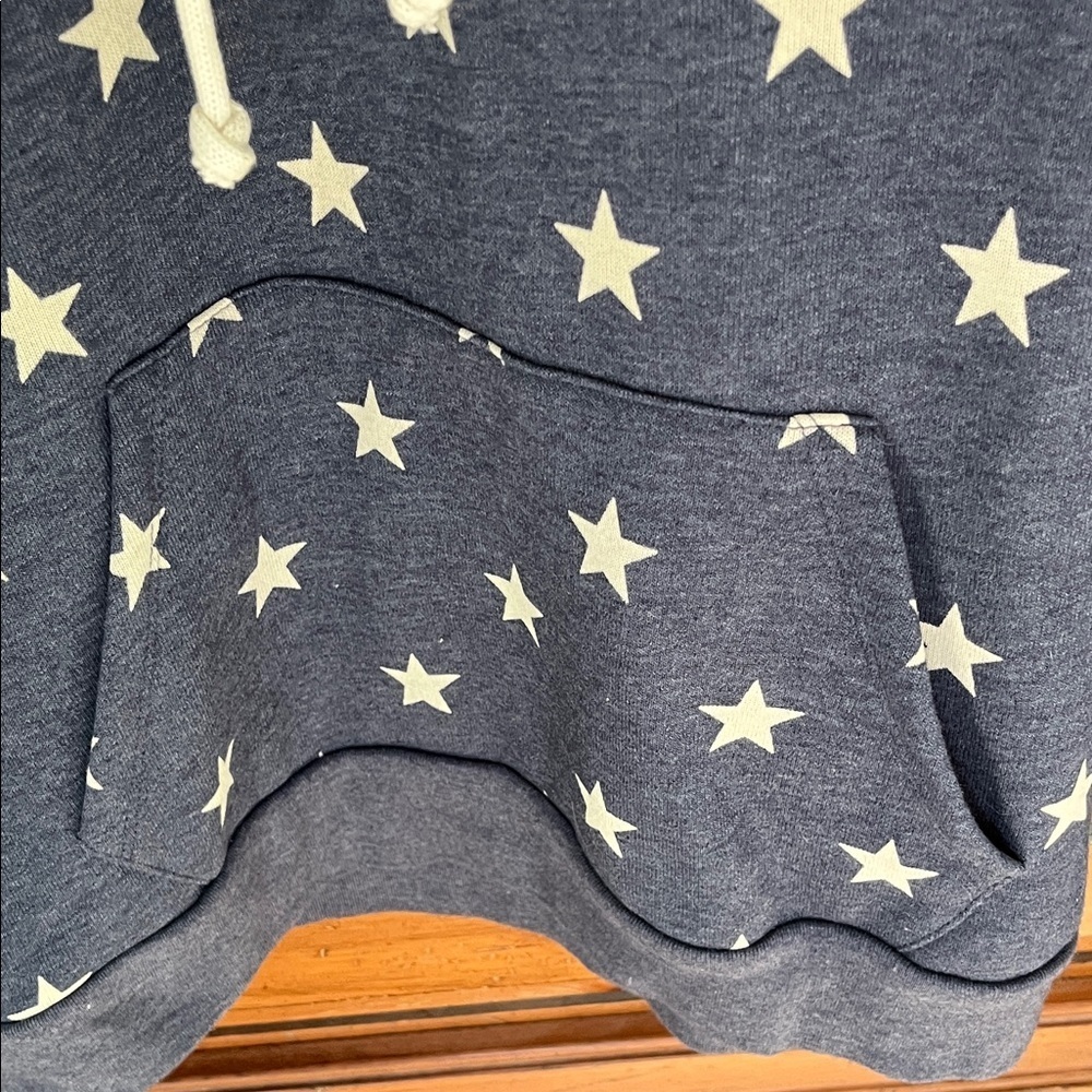 Alternative Star Pattern Hoodie - Dark Blue and White Size XL NWOT - Picture 4 of 8